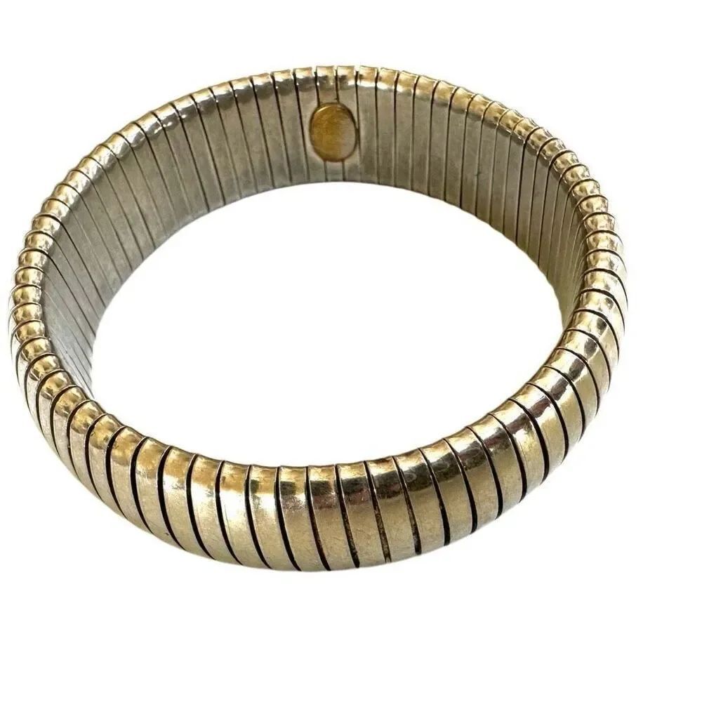 Silver Tone vintage Stretch Bracelet